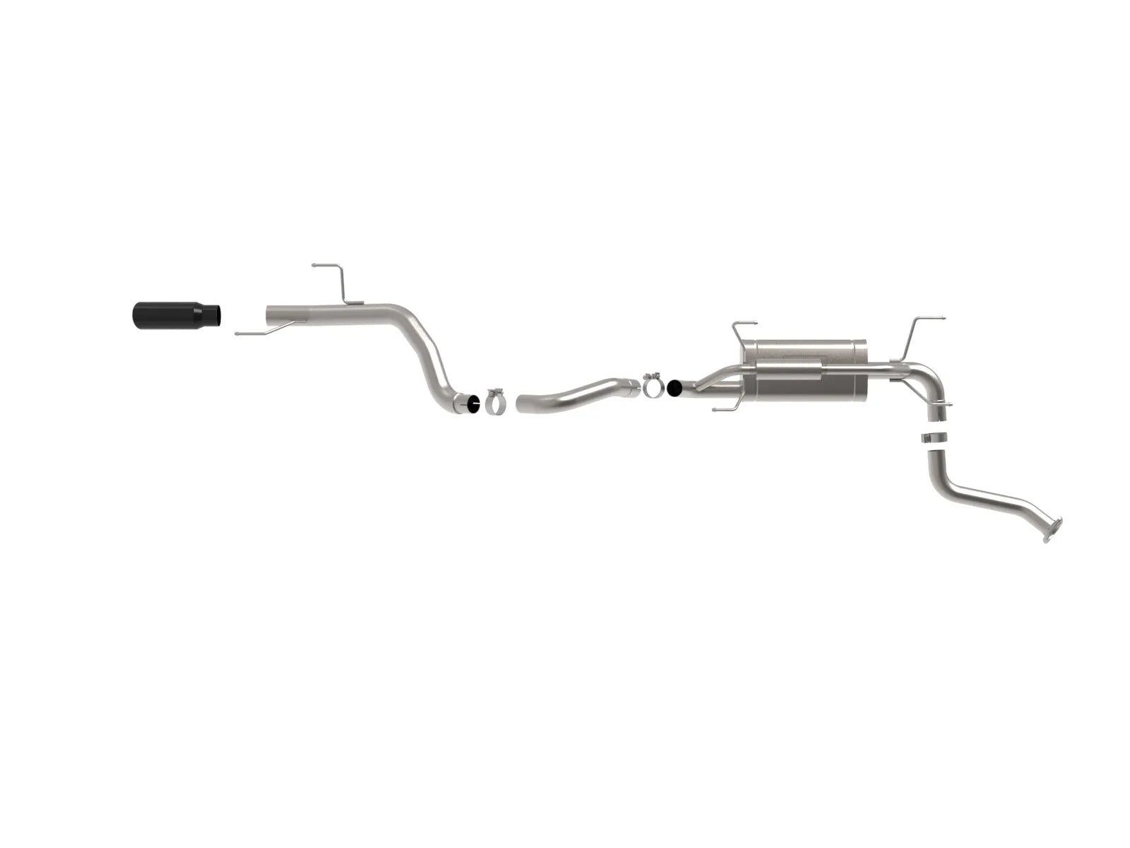 Vulcan Series 2-1/2 IN to 3 IN 304 Stainless Steel Cat-Back Exhaust System w/ Polished Tip