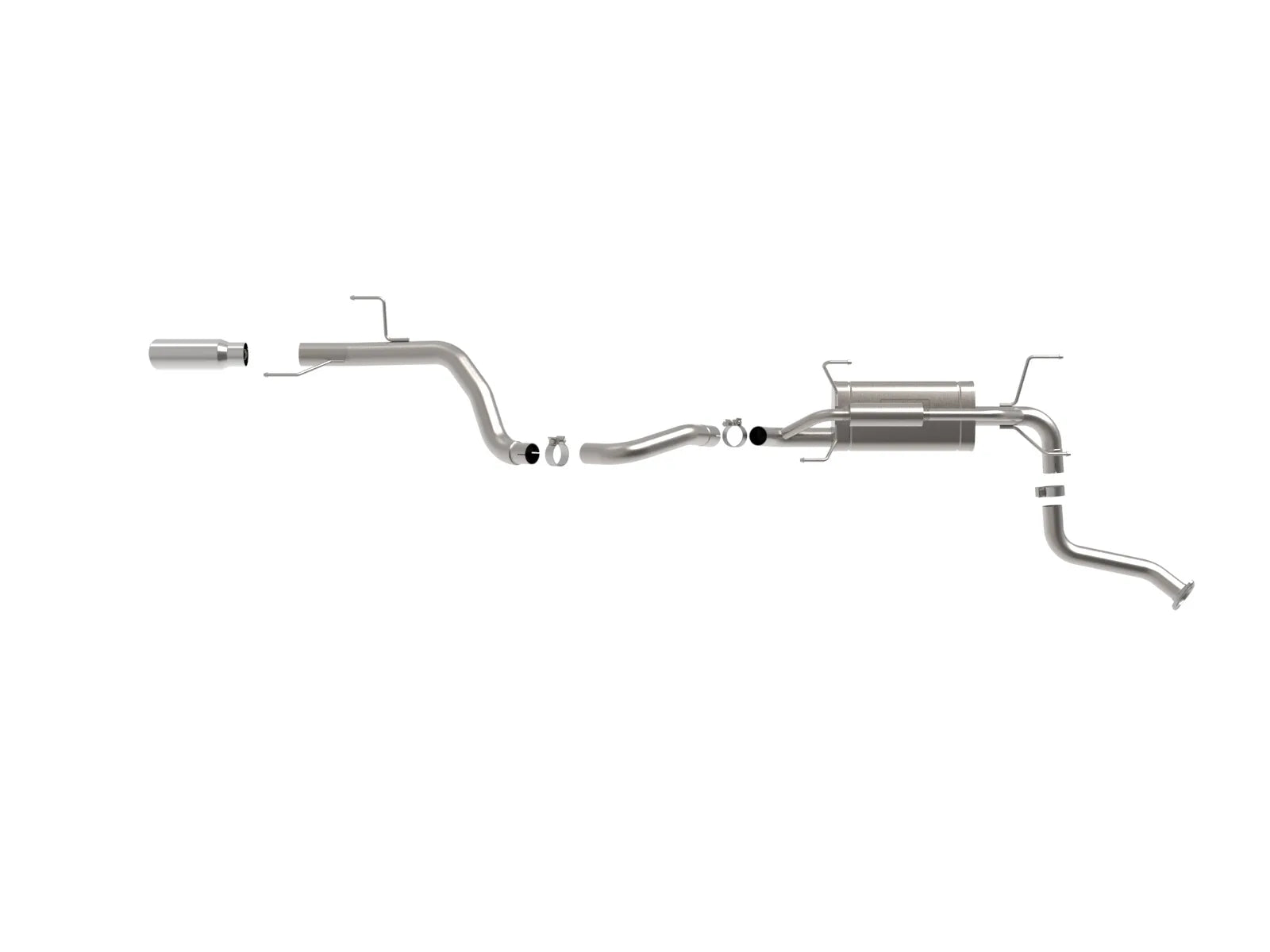 Vulcan Series 2-1/2 IN to 3 IN 304 Stainless Steel Cat-Back Exhaust System w/ Polished Tip