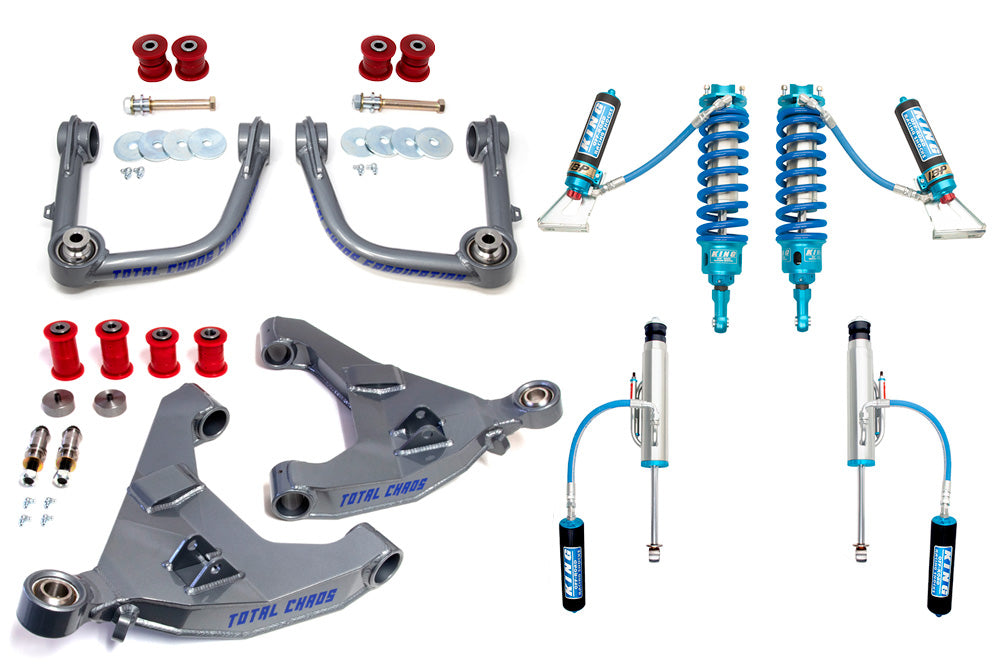 MID TRAVEL LIFT KIT W/ FRONT AND REAR 3.0 INCH DIAMETER ADJUSTABLE SHOCKS - 4TH GEN 4RUNNER