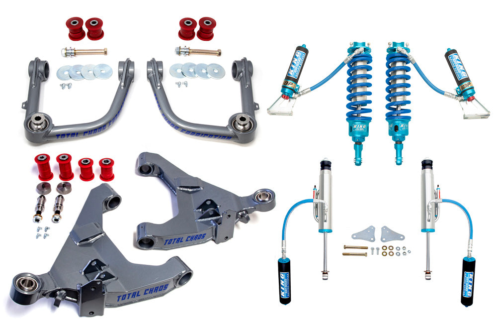 KDSS COMPATIBLE MID TRAVEL LIFT KIT W/ ADJUSTABLE COILOVER 3.0 INCH DIAMETER FRONT AND REAR SHOCKS - 5TH GEN 4RUNNER
