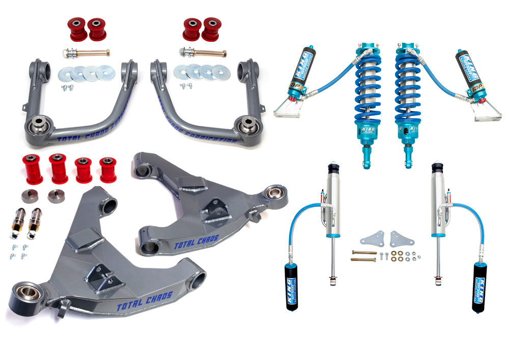 MID TRAVEL LIFT KIT W/ ADJUSTABLE COILOVER 3.0 INCH DIAMETER FRONT AND REAR SHOCKS - 5TH GEN 4RUNNER