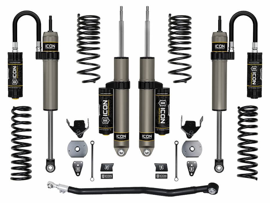 ICON 2014-2026 Ram 2500 4WD, Diesel, Coil Spring Rear, 4.5" Lift, Stage 2 Suspension System, w/ Performance Rear Coil Springs