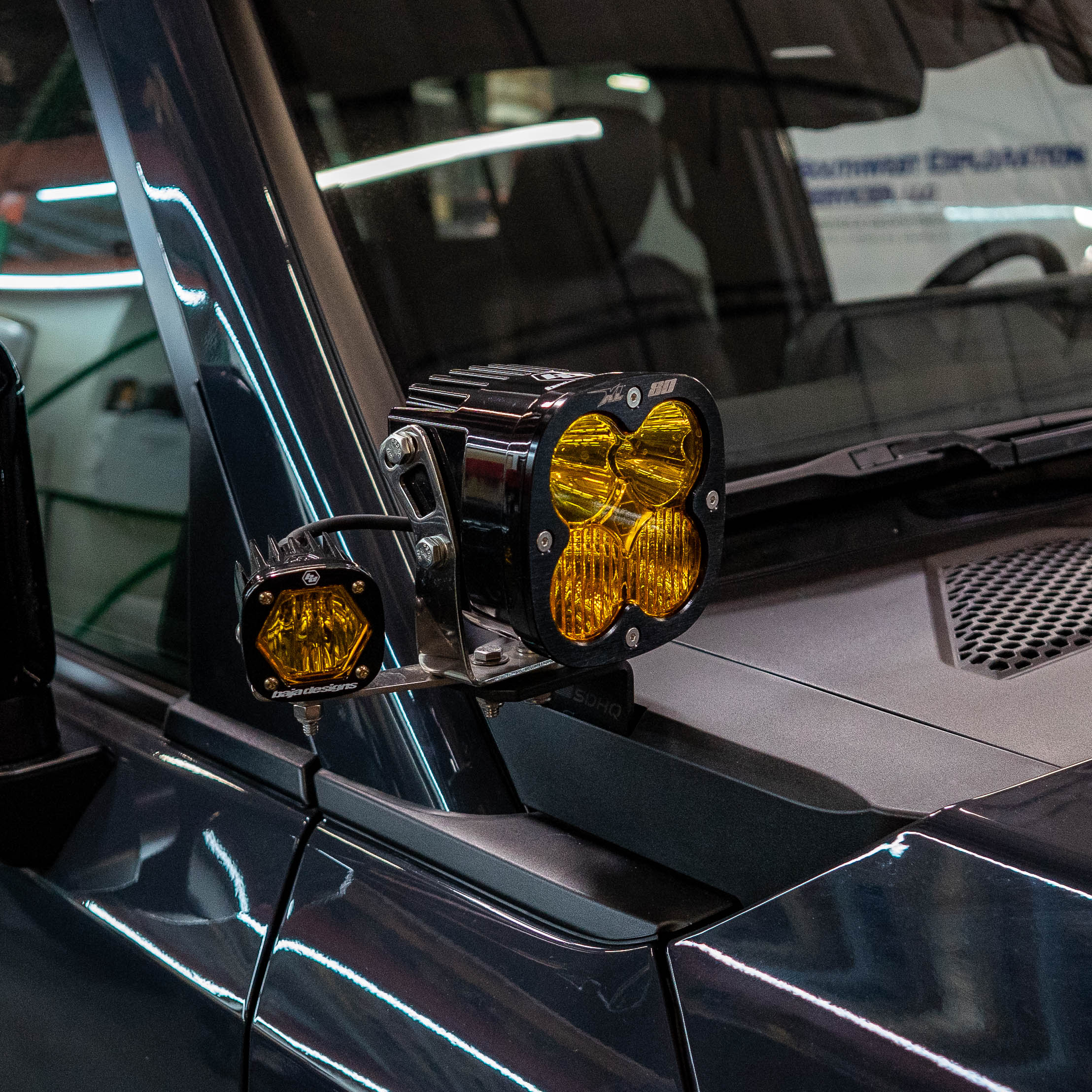 SDHQ Built '24-25 LC250 A-Pillar Light Mounts