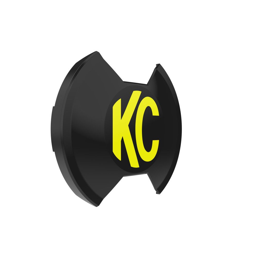 KC HiLites SlimLite 8" LED - Light Cover – Black Front View