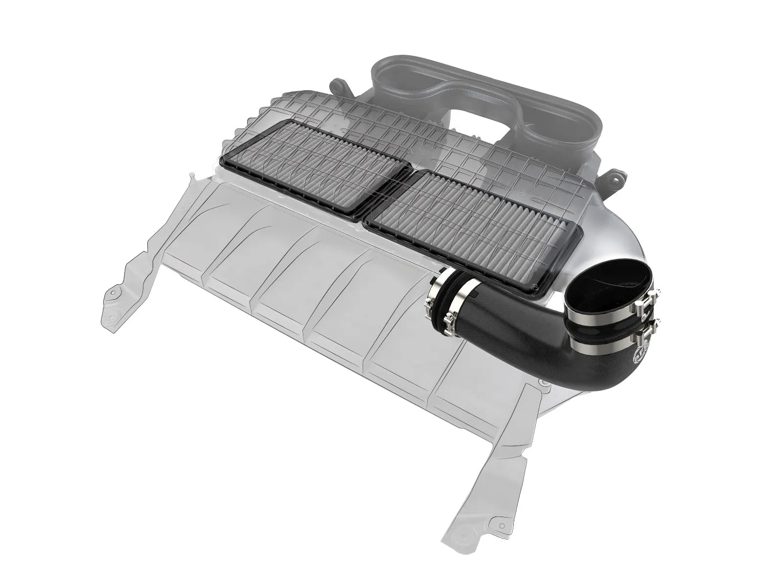 2021-2024 Ram TRX Super Stock Carbon Fiber Induction System Front View