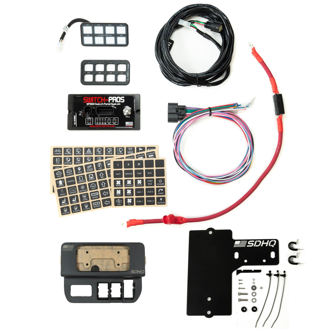 2016-2023 Toyota Tacoma SDHQ Built Complete Switch Pros SP9100 Mounting Kit