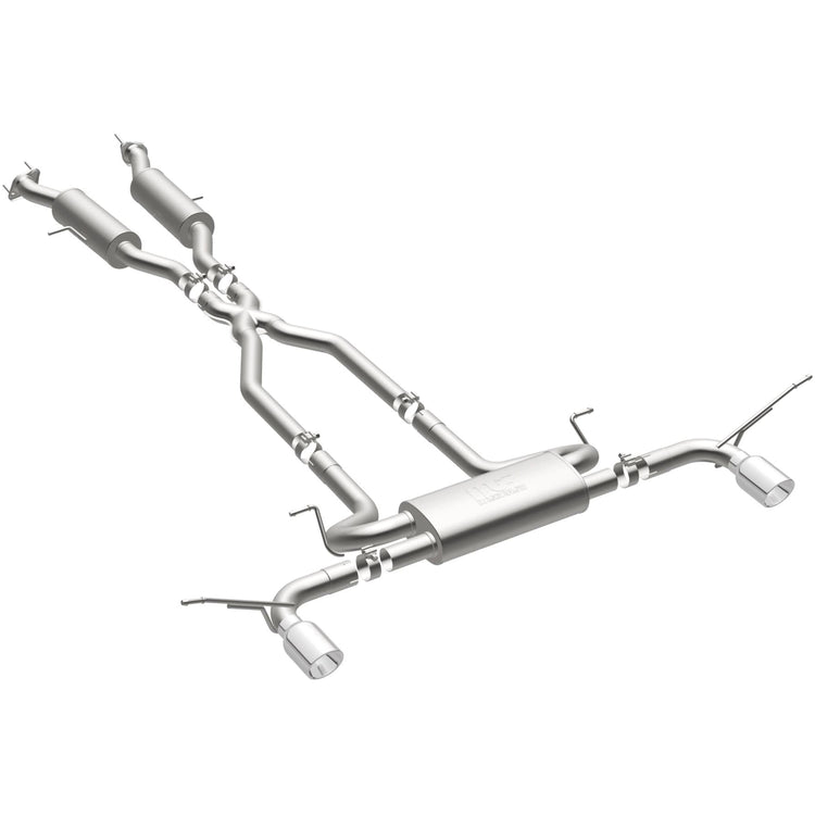 MagnaFlow Street Series Cat-Back Performance Exhaust System 19216 Front View