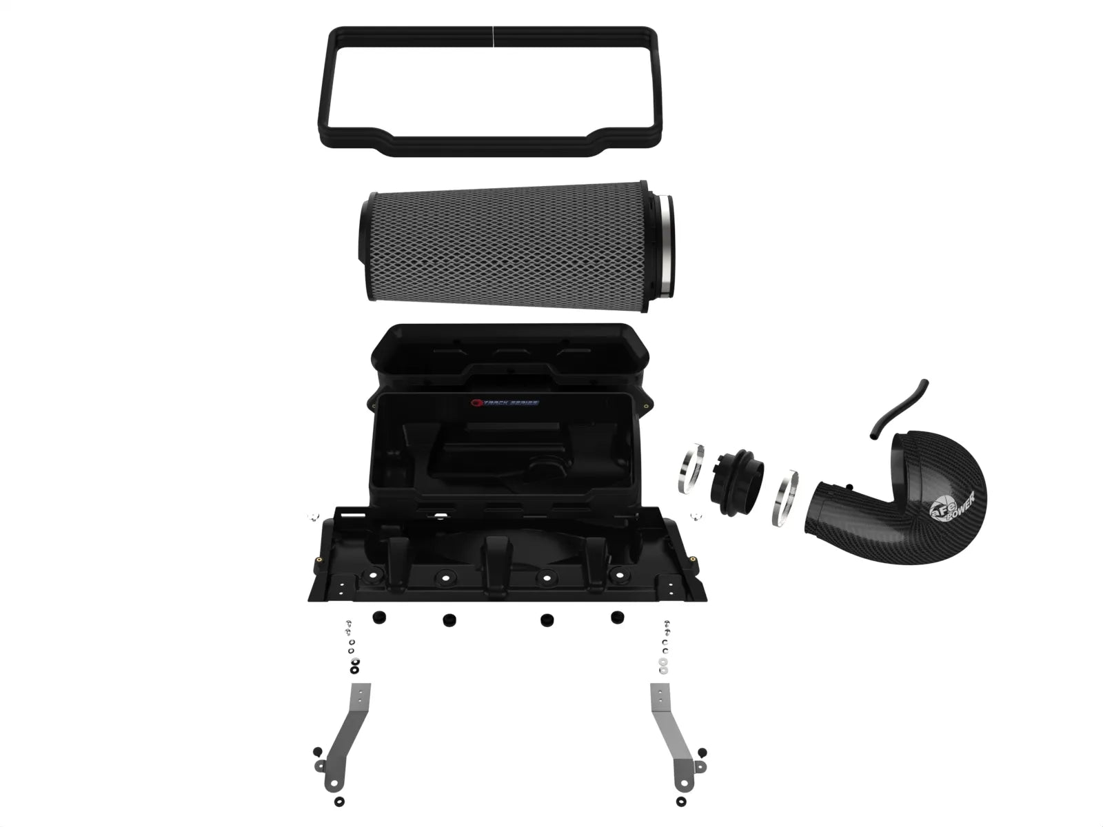 2021-2024 Ram TRX Track Series Carbon Fiber Cold Air Intake System Front View