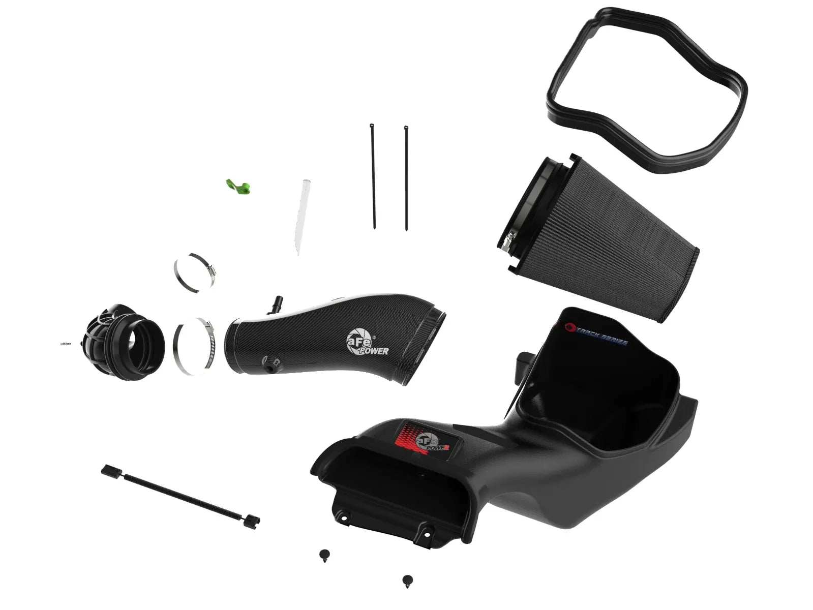 2023+ Raptor R Track Series Carbon Fiber Cold Air Intake System Front View