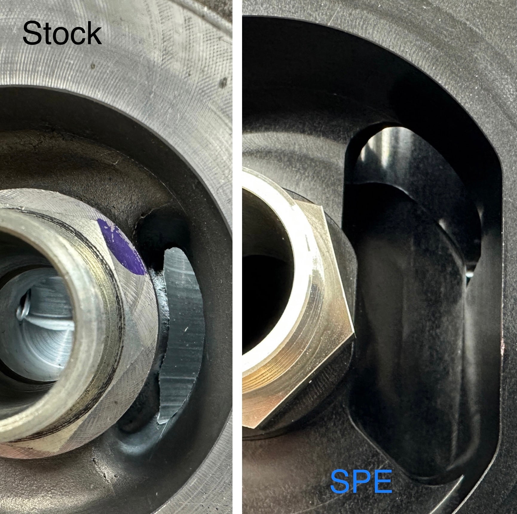 SPE Motorsport 2011-2022 6.7L Powerstroke Oil Filter Housing Front View