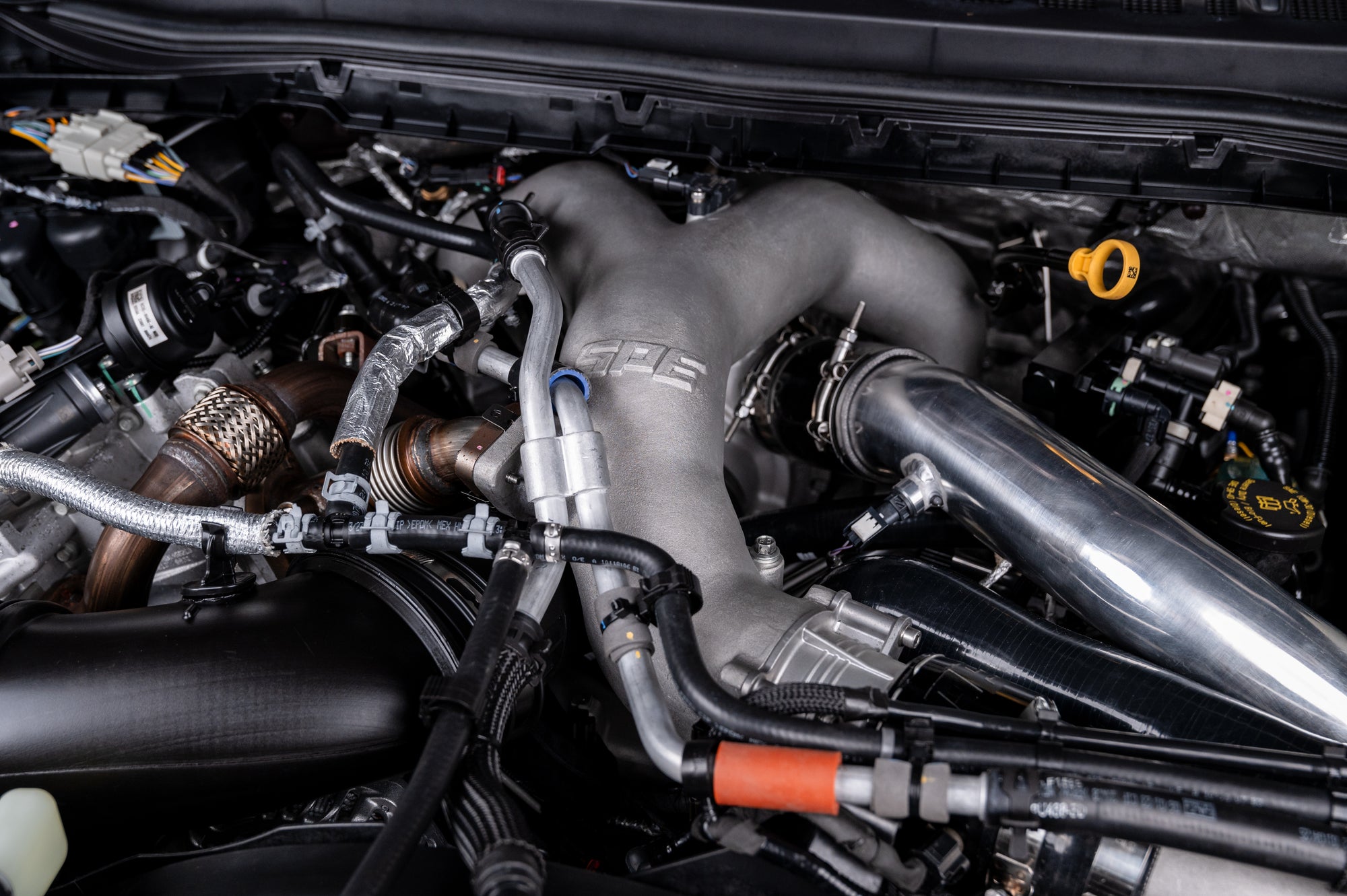SPE Motorsport 2011-2025 6.7 Powerstroke OE+ Performance Intake Manifold Kit Front View