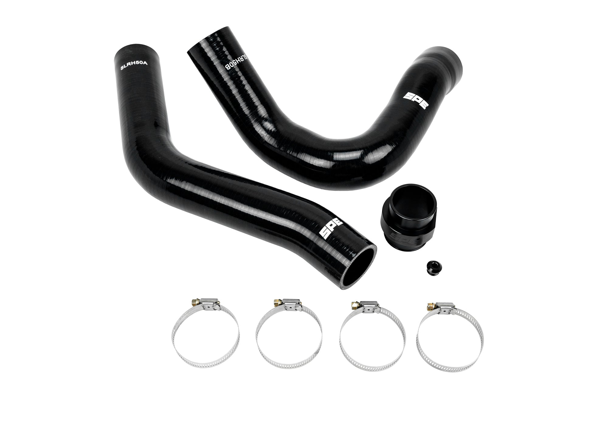 SPE Motorsport 2017+ 6.7L PowerStroke Lower Radiator Hose Front View
