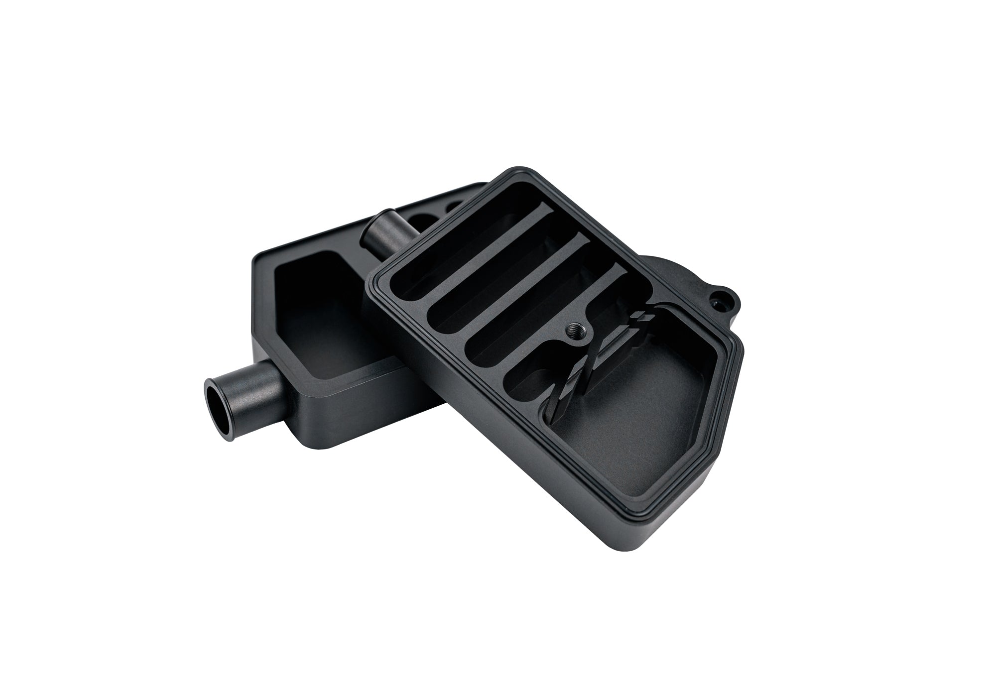 SPE Motorsport 2011+ 6.7L Powerstroke Recirculating CCV Kit Front View