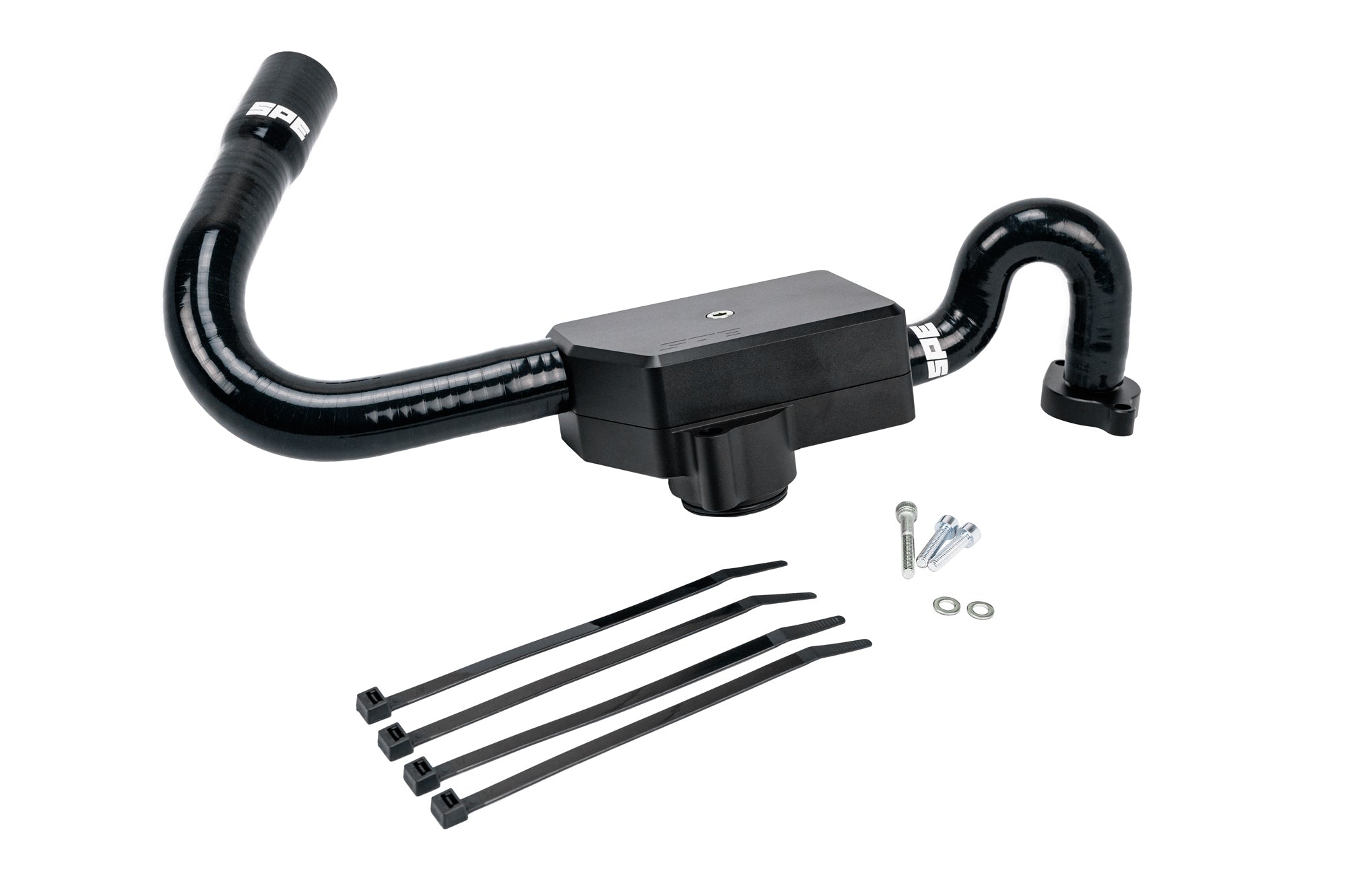SPE Motorsport 2011+ 6.7L Powerstroke Recirculating CCV Kit Front View