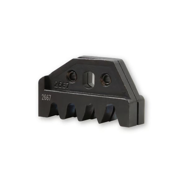Deutsch Connector Crimp Jaws, Fits PN 35051 Front View Black