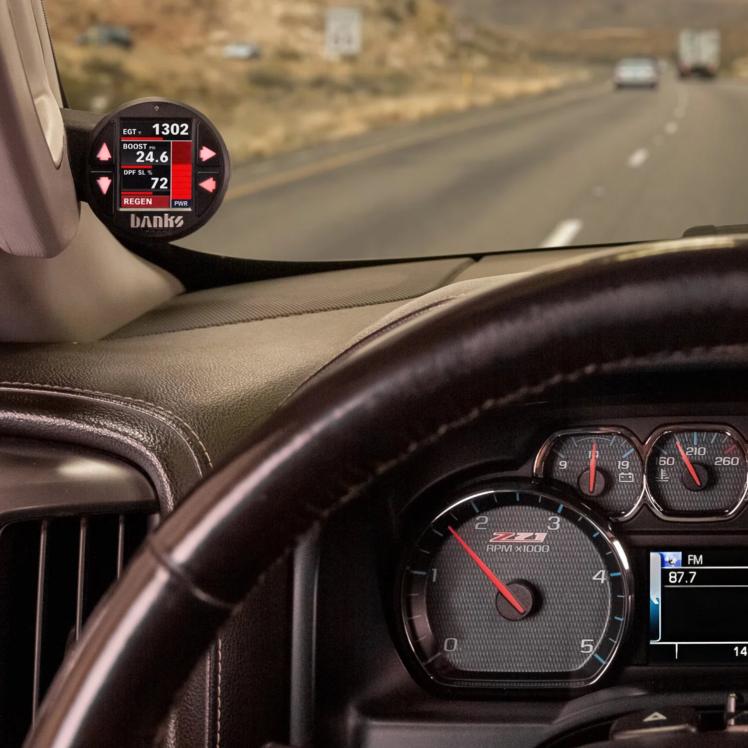 2017-2019 Chevy/GMC 2500/3500 HD 6.6L Duramax, L5P Derringer Tuner Front View