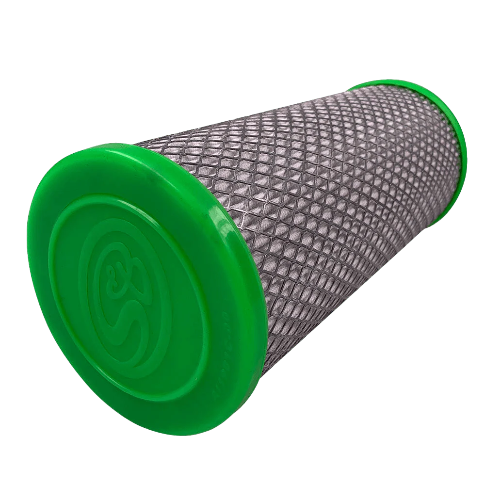 Replacement Air Filter Side View With Green Ends