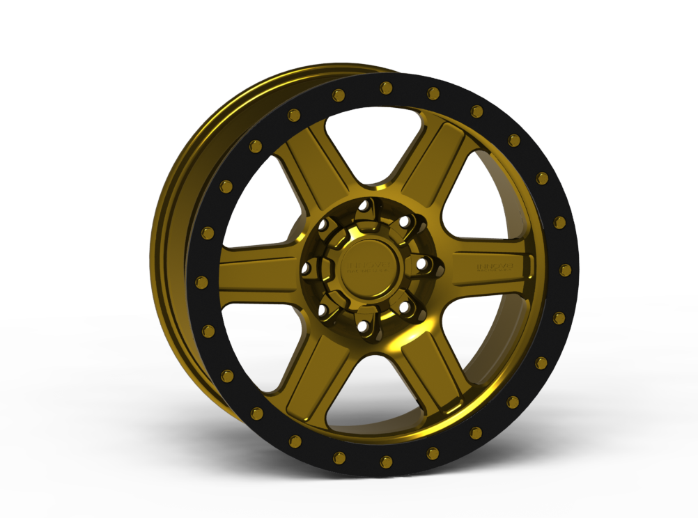 G400 Simulated Beadlock Wheel 20x10.0" 8 Lug - TechLite Ring