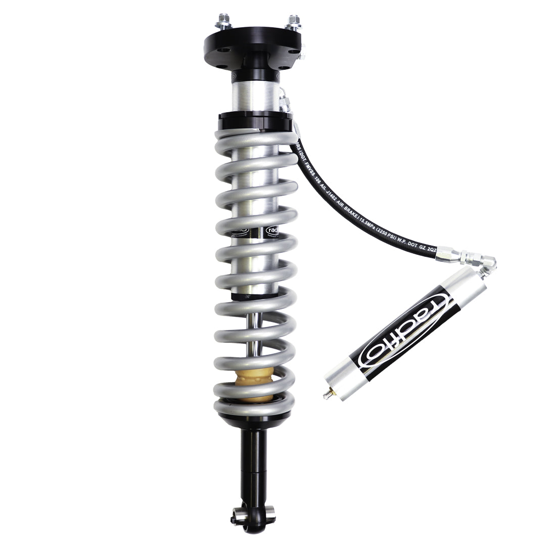 Radflo 2.5 Front Coilover Kit Toyota Tacoma 2024+ With Remote Reservoir 2″ Lift