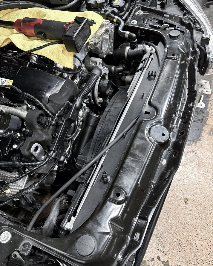 BMW F-Chassis Gen 1 B58 High-Performance All-Aluminum Radiator Front View