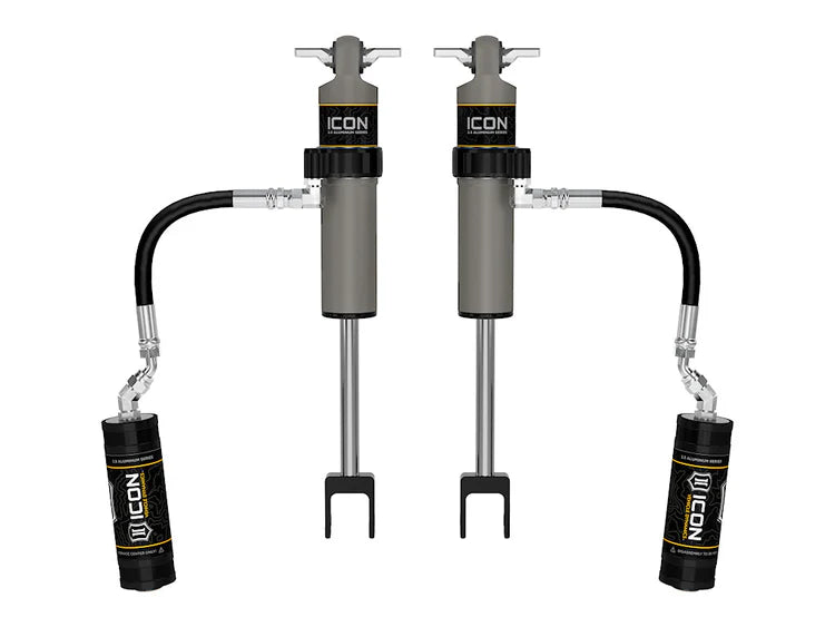 ICON 2011-2026 Chevrolet Silverado/GMC Sierra 2500/3500 HD, 0-3.5” Lift, Front, V.S. 2.5 Aluminum Series Shock Absorbers, Remote Reservoir, Pair