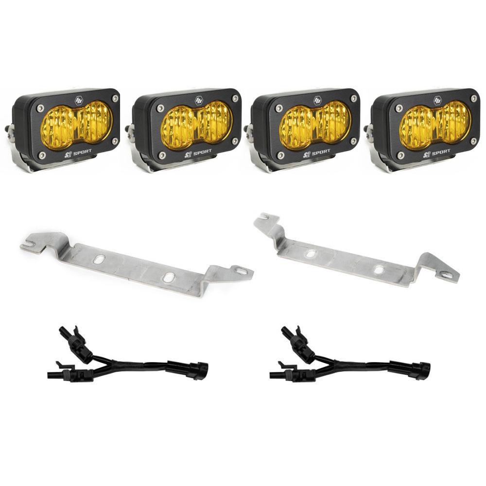'24 Toyota Tacoma S2 Sport Dual Fog Light Kit Display of Included Parts