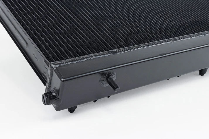 2nd Gen Subaru Forester XT (MT) High-Performance All-Aluminum Radiator – Black Front View