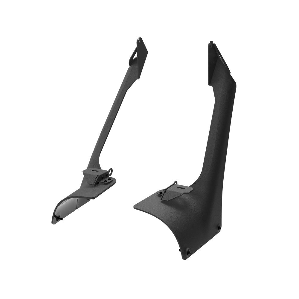 KC HiLites Bracket Set - 50" Light Bar - Overhead Mount | Pair | 18-24 Jeep JL / JT Front View