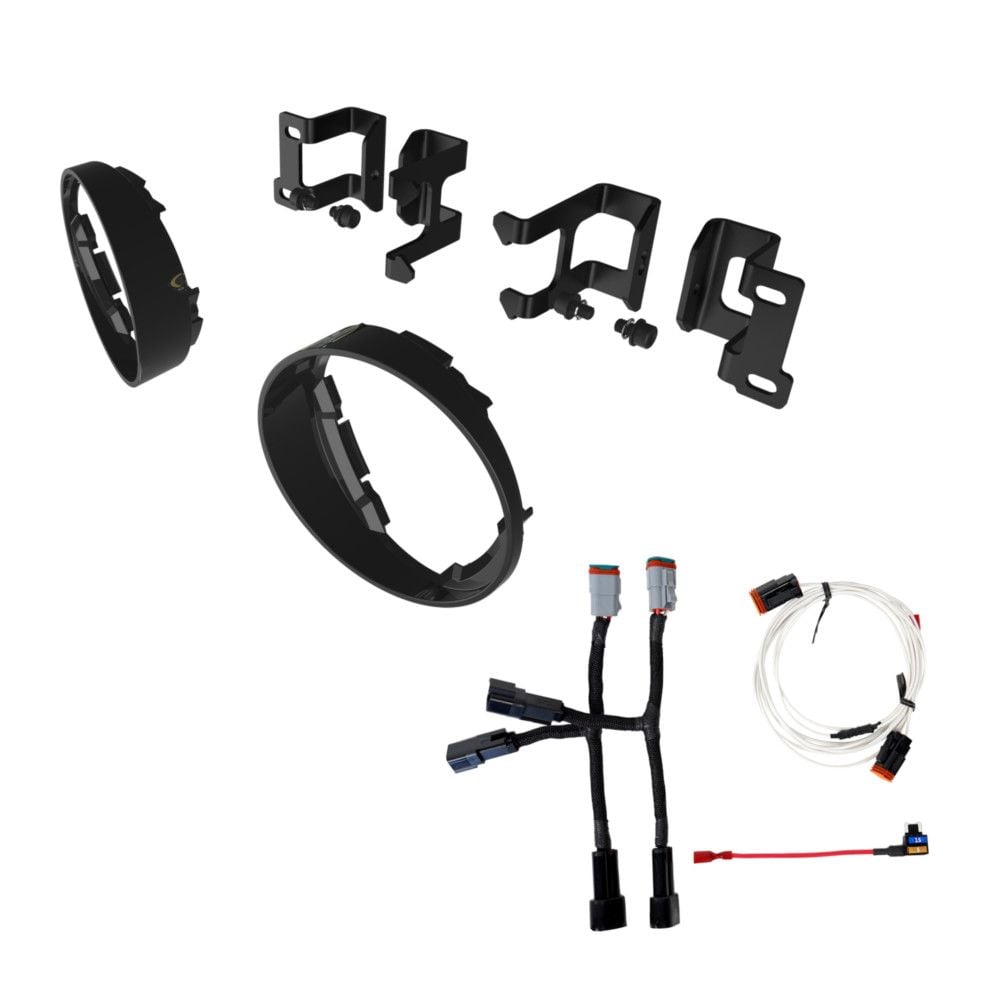 KC HiLites Bracket Set - Fog Pocket Kit for FLEX ERA 3 | Brackets and Bezels - For Toyota Vehicles (pr)