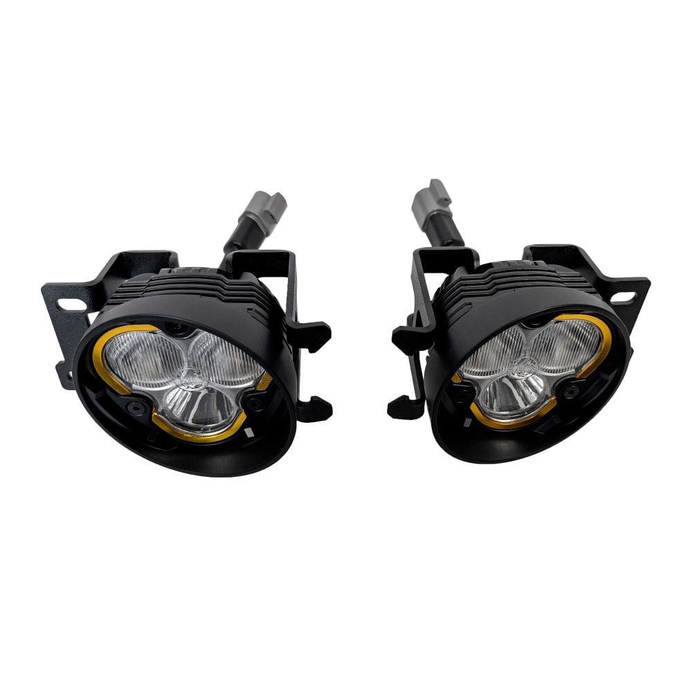 KC HiLites Bracket Set - Fog Pocket Kit for FLEX ERA 3 | Brackets and Bezels - For Toyota Vehicles (pr)