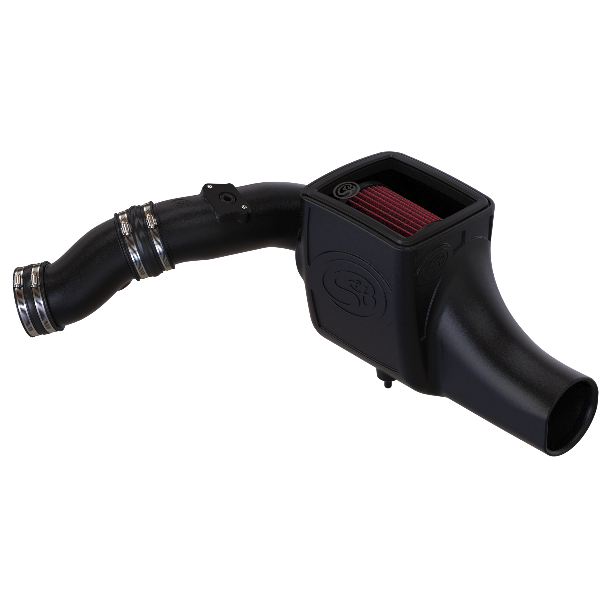 S&B Cold Air Intake for 2003-2007 Ford Powerstroke 6.0L Side View