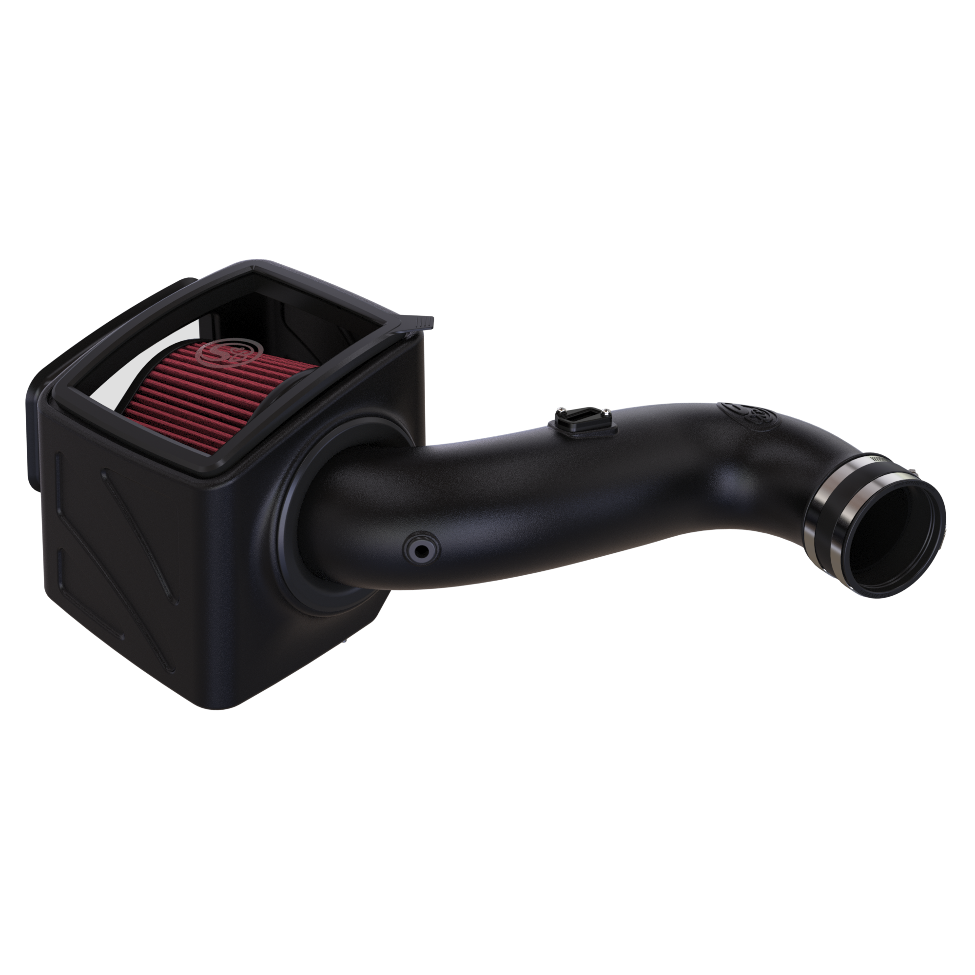 S&B Cold Air Intake for 2007-2010 Chevy / GMC Duramax LMM 6.6L Rear View