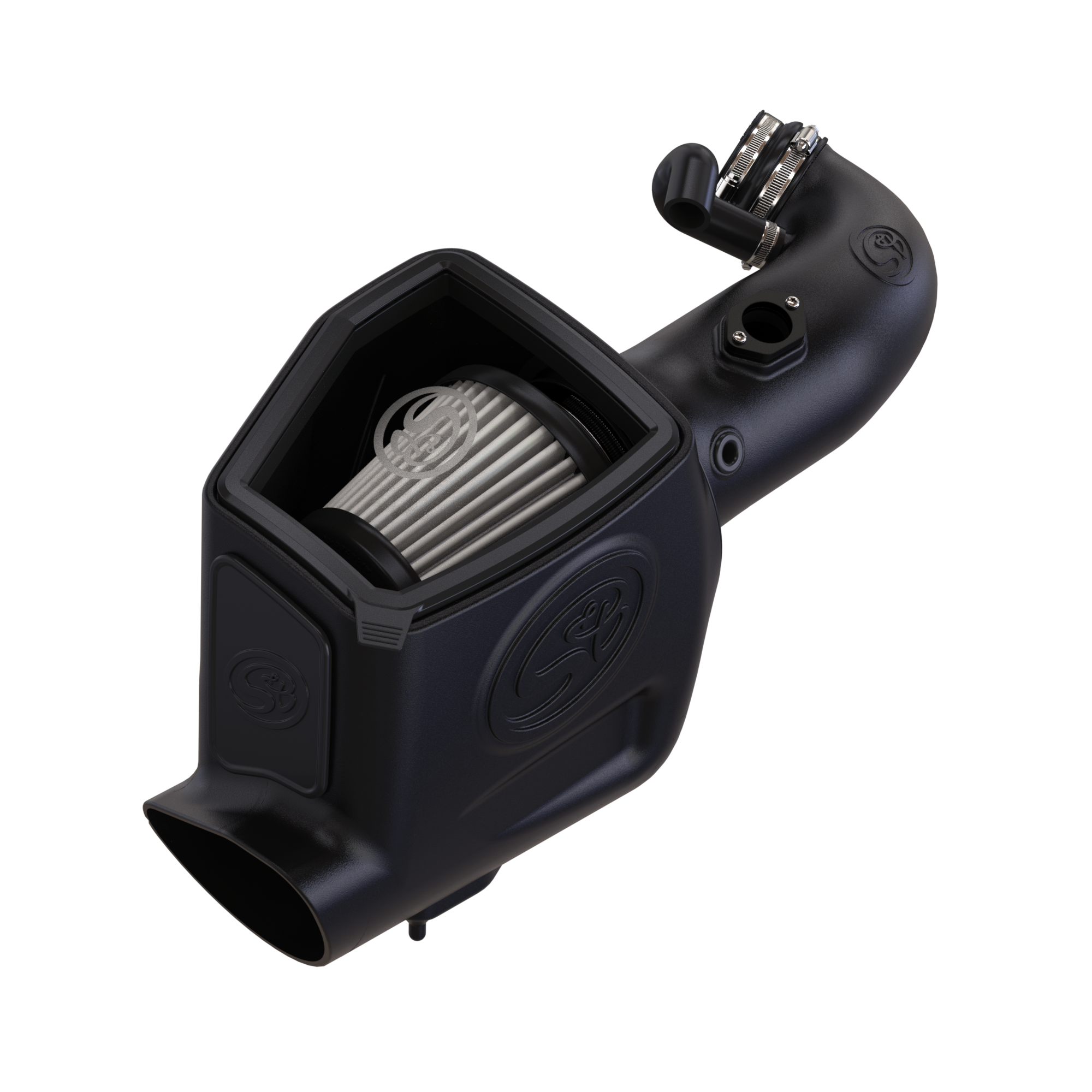 S&B Cold Air Intake for 2008-2010 Ford Powerstroke 6.4L Front View