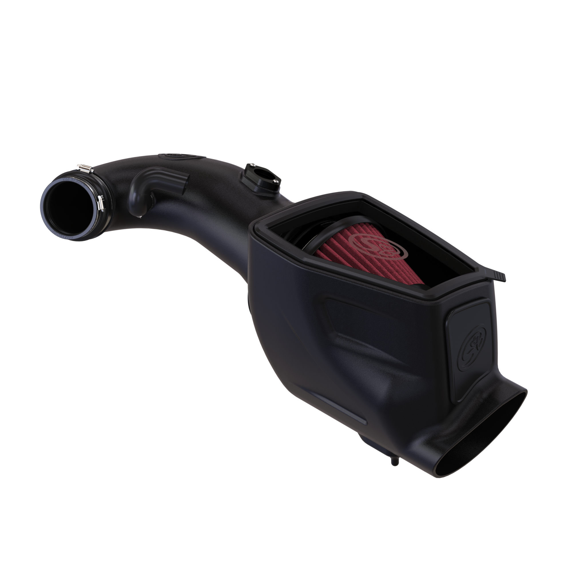 S&B Cold Air Intake for 2008-2010 Ford Powerstroke 6.4L Side View