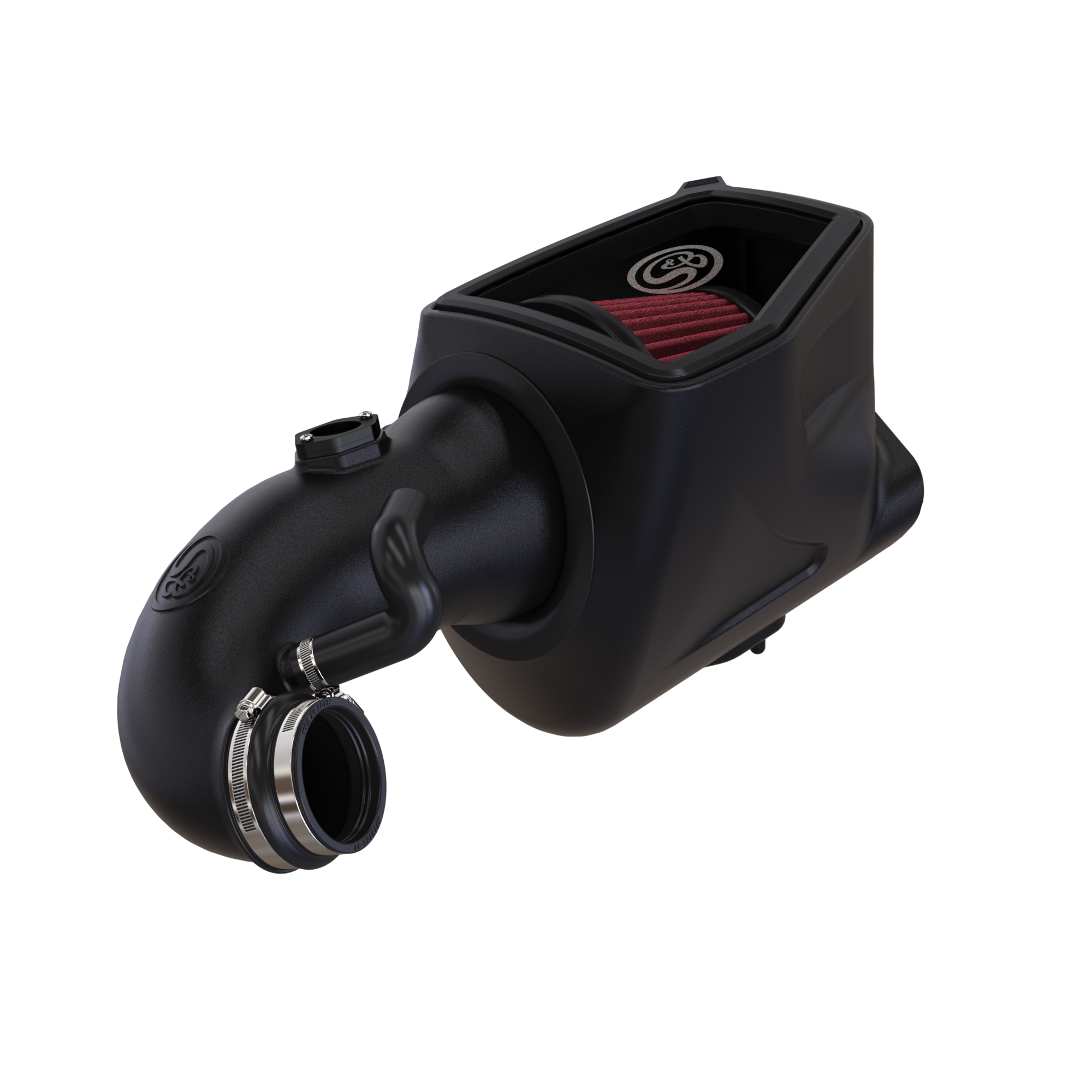 S&B Cold Air Intake for 2008-2010 Ford Powerstroke 6.4L Rear View