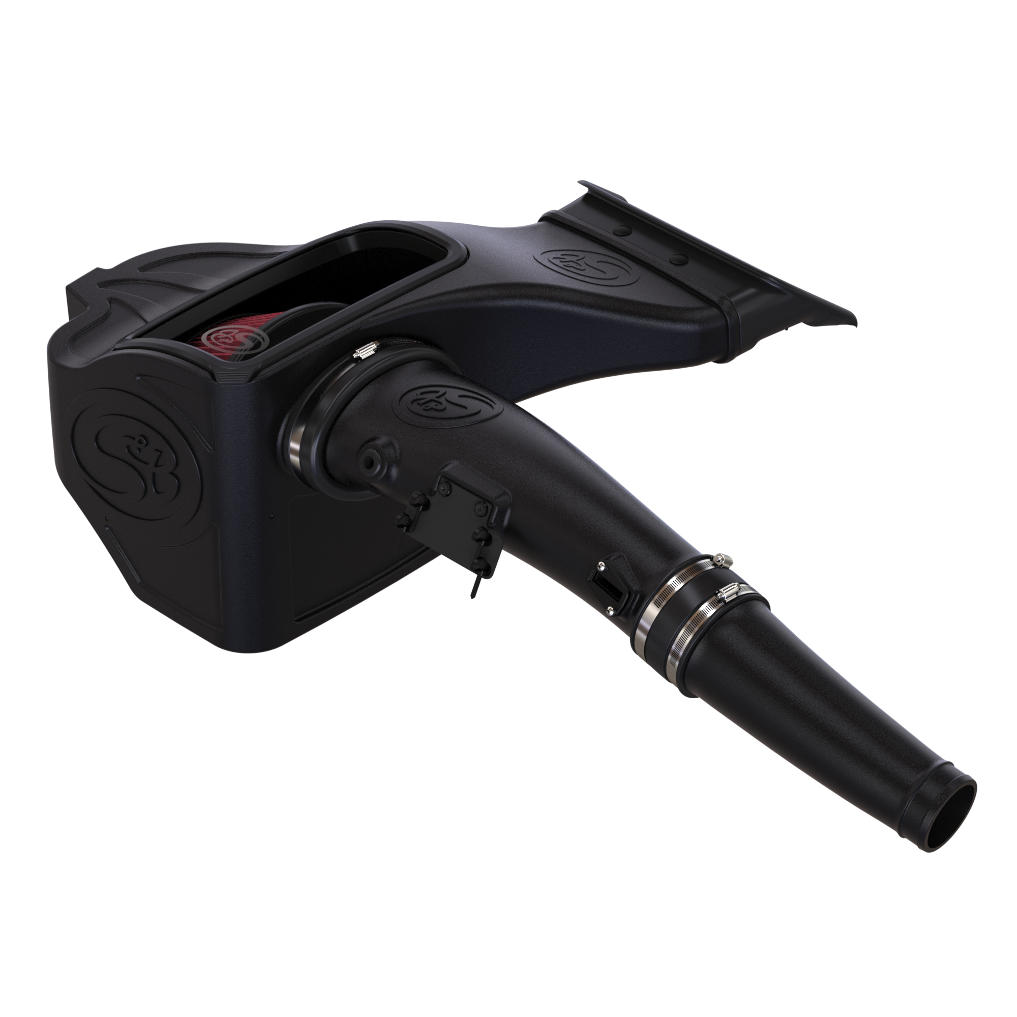 S&B Cold Air Intake for 2018-2021 Ford F-150 Powerstroke 3.0L Rear View