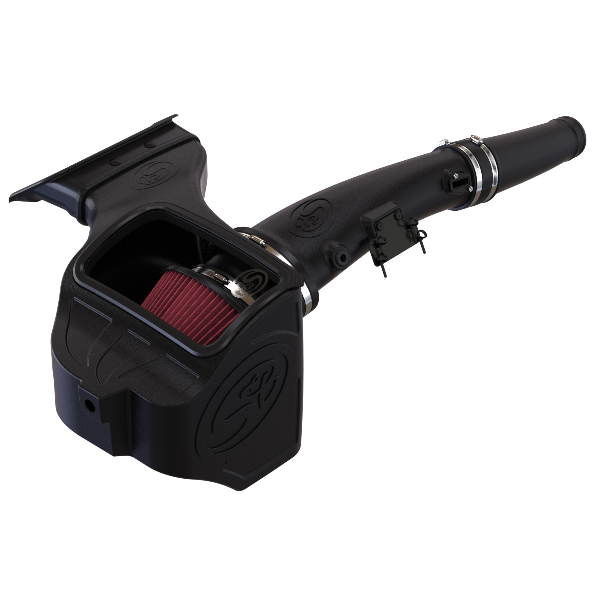 S&B Cold Air Intake for 2018-2021 Ford F-150 Powerstroke 3.0L Side View