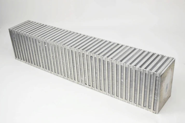 High-Performance Bar & Plate Intercooler Core 27x6x4.5 - Vertical Flow Front View