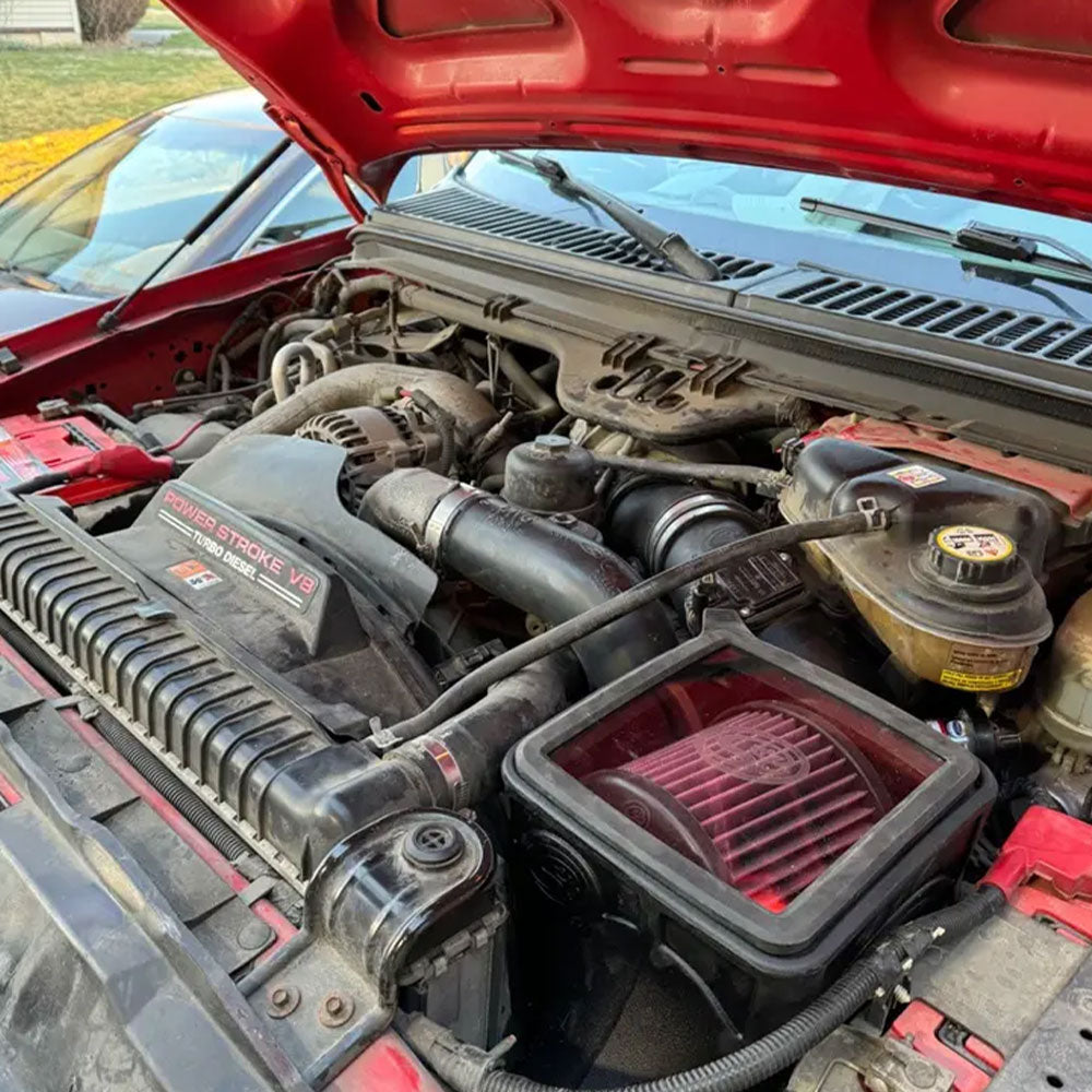 S&B Cold Air Intake for 2003-2007 Ford Powerstroke 6.0L Front View