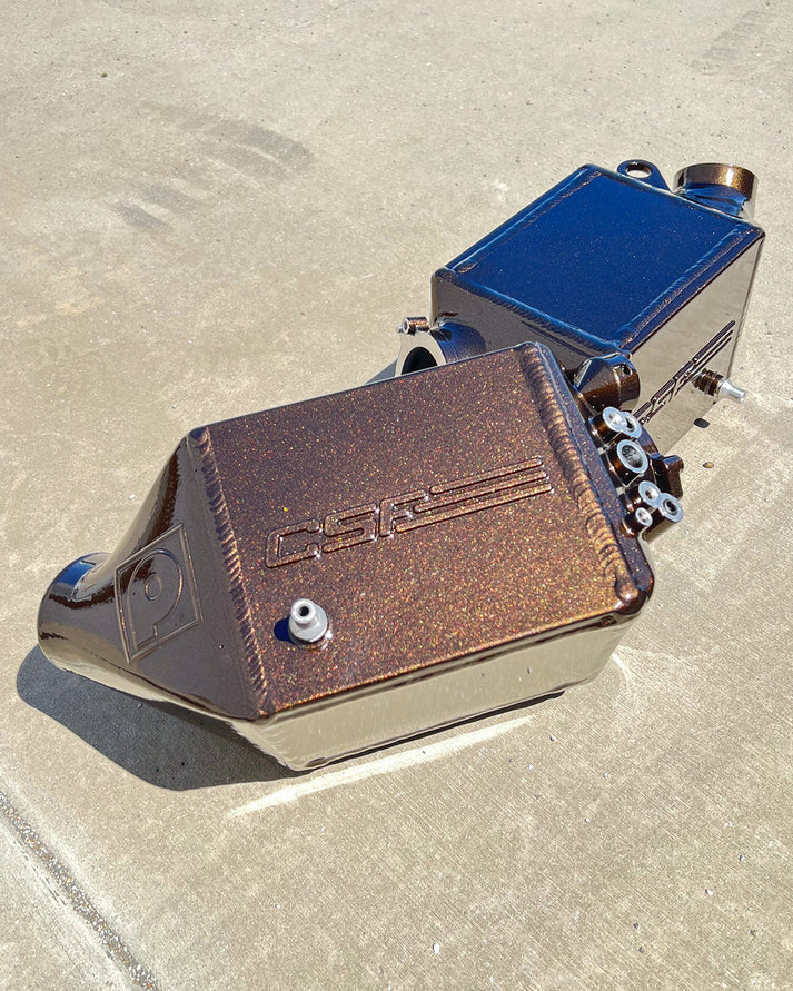 BMW F1X M5 & M6 Twin Charge-Air-Cooler Set Front View Bronze