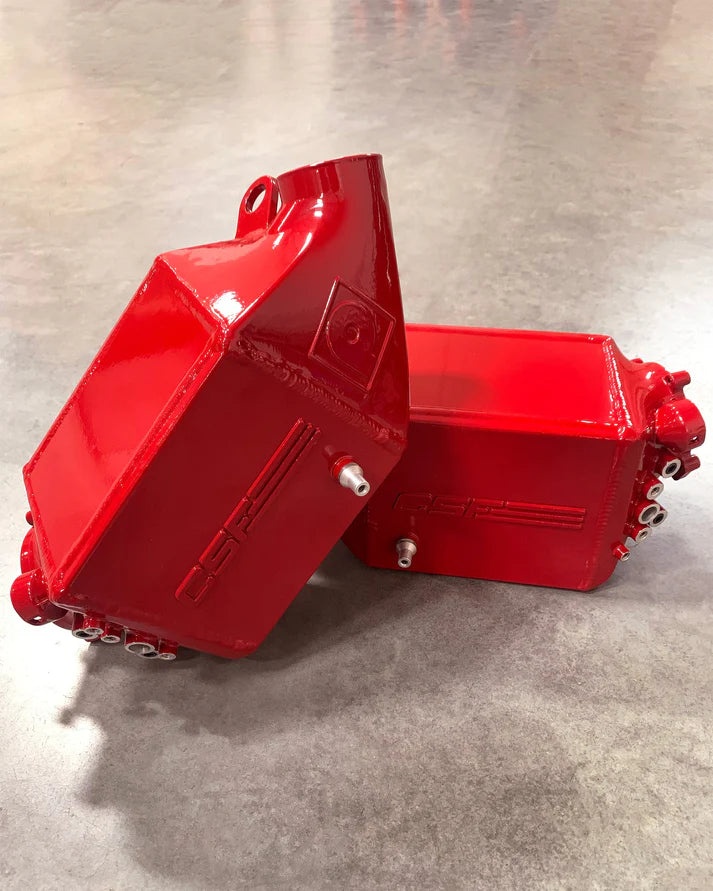 BMW F1X M5 & M6 Twin Charge-Air-Cooler Set Front View Red