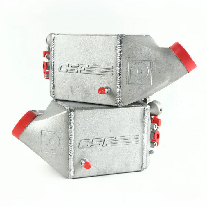 BMW F1X M5 & M6 Twin Charge-Air-Cooler Set Front View Silver