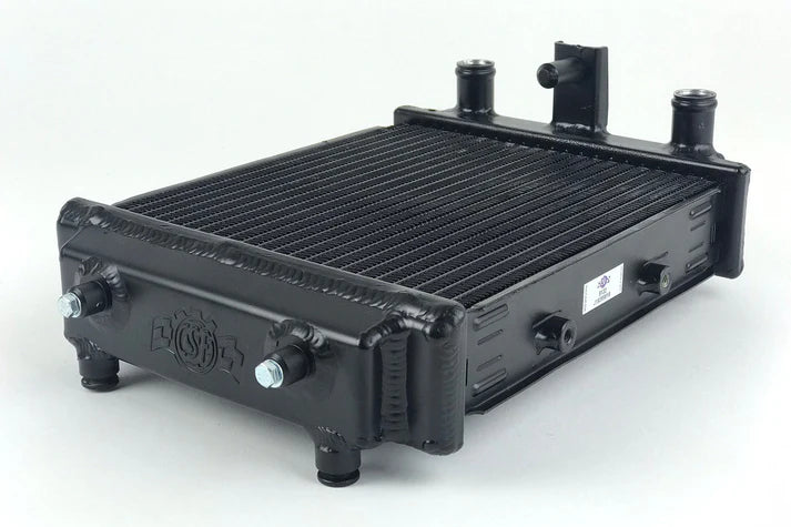 Audi / VW MQB Quadruple Pass DSG High-Performance Auxilary Radiator Front View