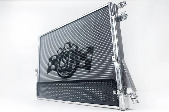A90 Supra / BMW G-Series High-Performance Heat Exchanger w/ Rock Guard Front View
