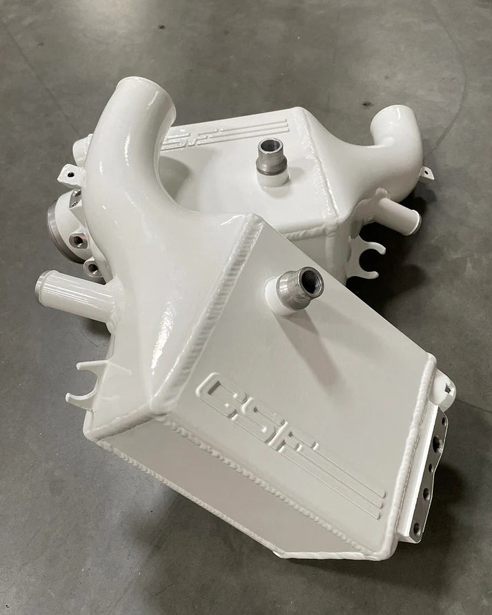 BMW G9X M5 High-Performance Charge-Air-Coolers Front View White