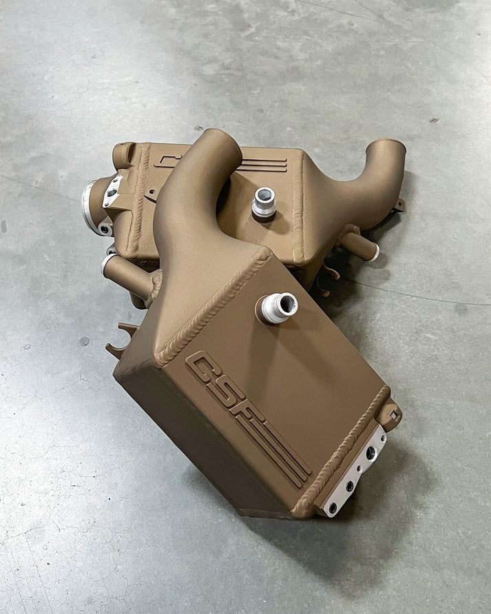 BMW G9X M5 High-Performance Charge-Air-Coolers Front View Bronze