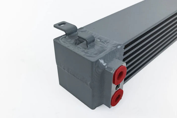 BMW S54 Swap E36 Race-Spec Dual-Pass Oil Cooler Front View