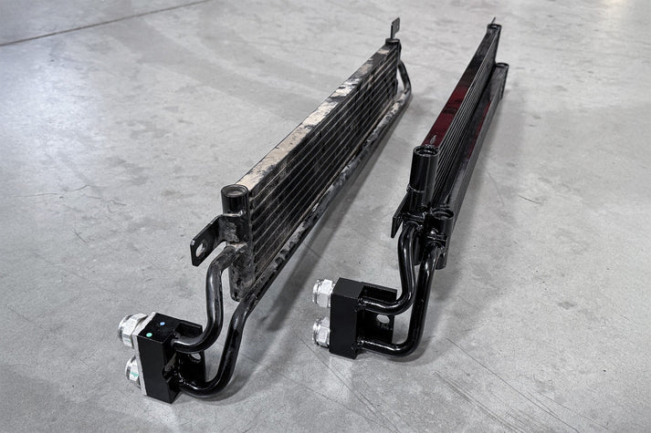 Jeep Wrangler (JL) & Gladiator (JT) High-Performance Transmission Oil Cooler Front View