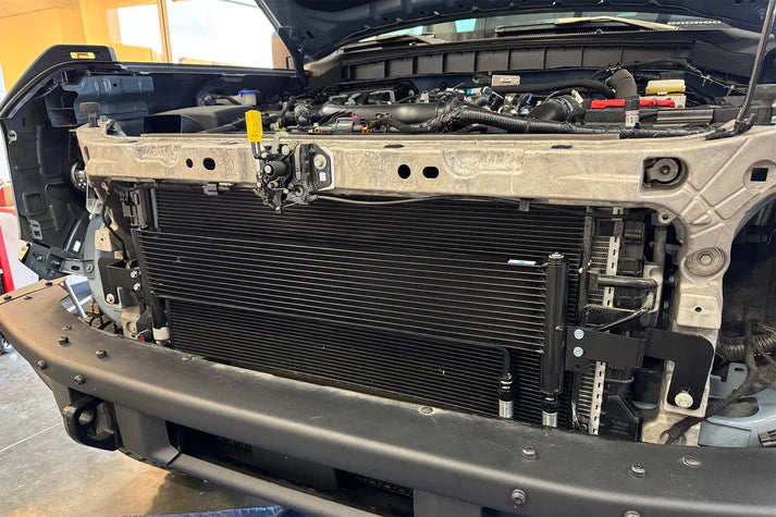 Ford Bronco 2.7L External Transmission Oil Cooler Kit Front View