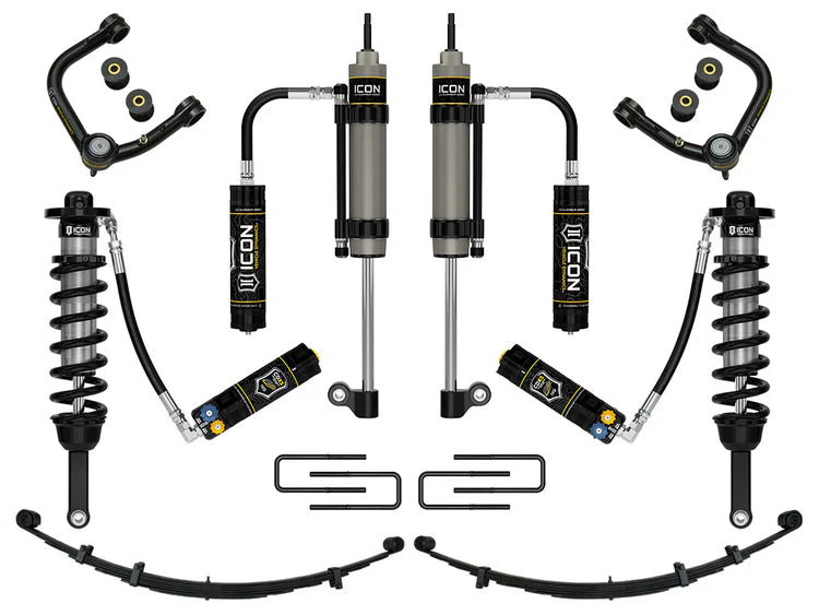ICON 2005-2015 Toyota Tacoma 0-3.5" Lift/2016-2023 Tacoma 0-2.75" Lift, Stage 10 Suspension System, Tubular, CDXS